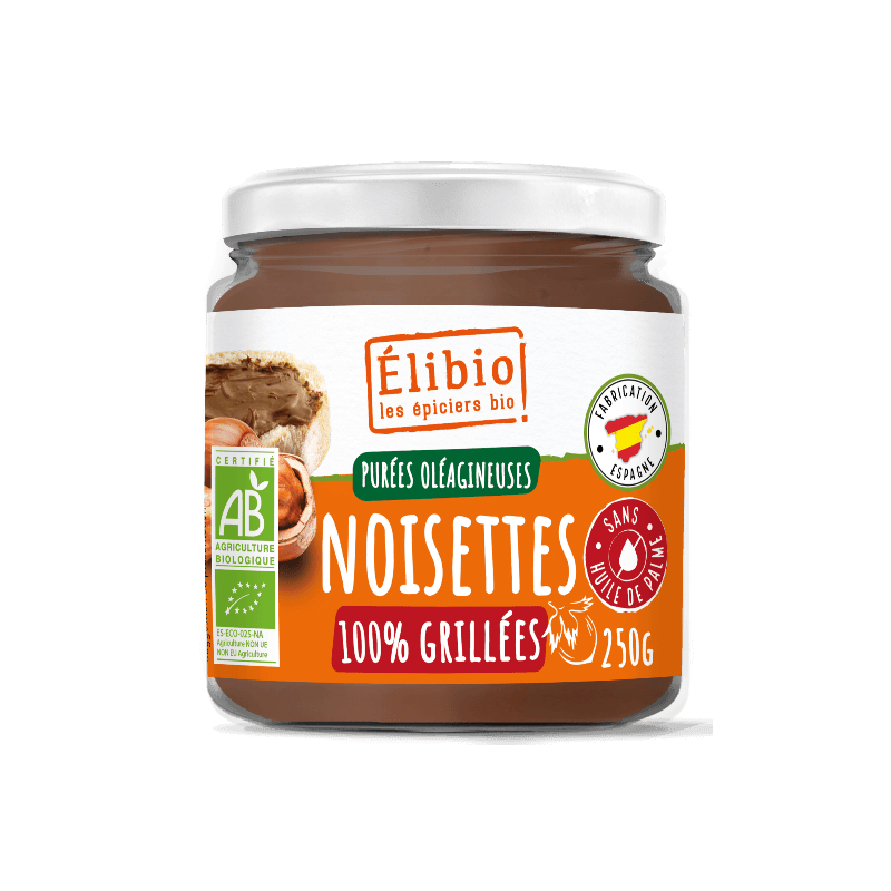 Puree de noisette 250g Elibio  dans votre magasin bio en ligne Etiketbio.eu