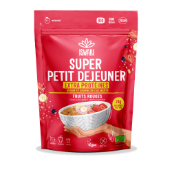 Super Petit Déjeuner fruits rouges 360g  Iswari  dans votre magasin bio en ligne Etiketbio.eu