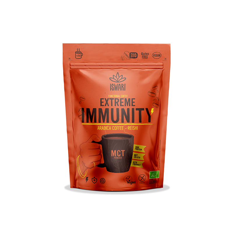 Café MCT Immunité Extrême Iswari 125g Iswari  dans votre magasin bio en ligne Etiketbio.eu