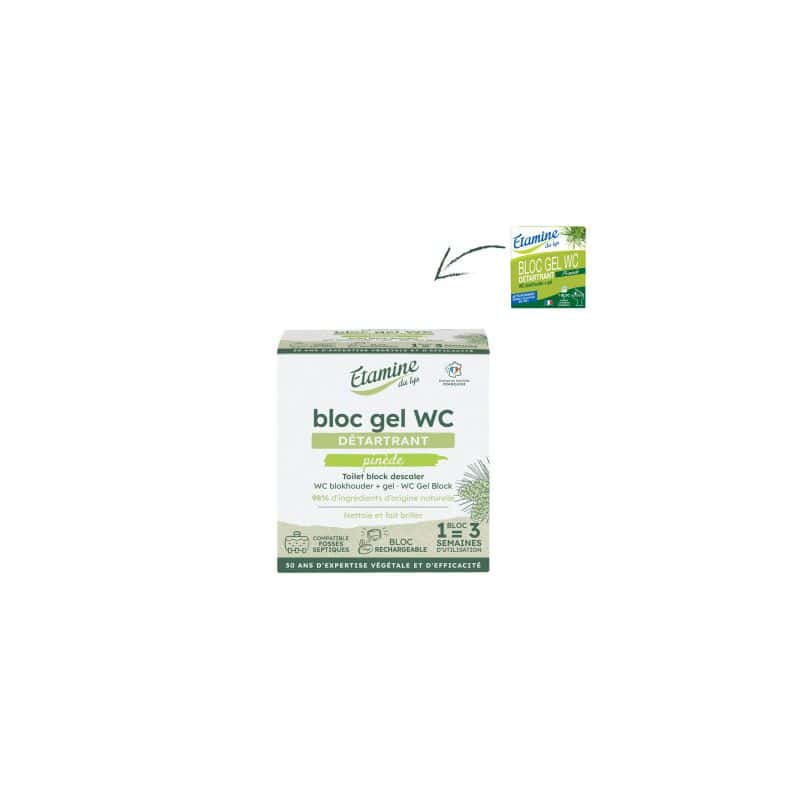 Bloc gel WC pin eucalyptus Etamine du Lys Etamine du Lys  dans votre magasin bio en ligne Etiketbio.eu
