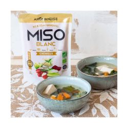 Miso blanc crémeux Aromandise 250g  Aromandise  dans votre magasin bio en ligne Etiketbio.eu