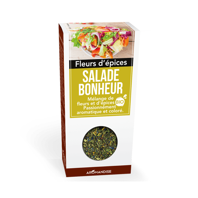 Fleurs d’épices Salade Bonheur Aromandise 20g  Aromandise  dans votre magasin bio en ligne Etiketbio.eu