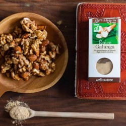 Galanga en poudre bio Aromandise 35g  Hildegarde de Bingen  dans votre magasin bio en ligne Etiketbio.eu