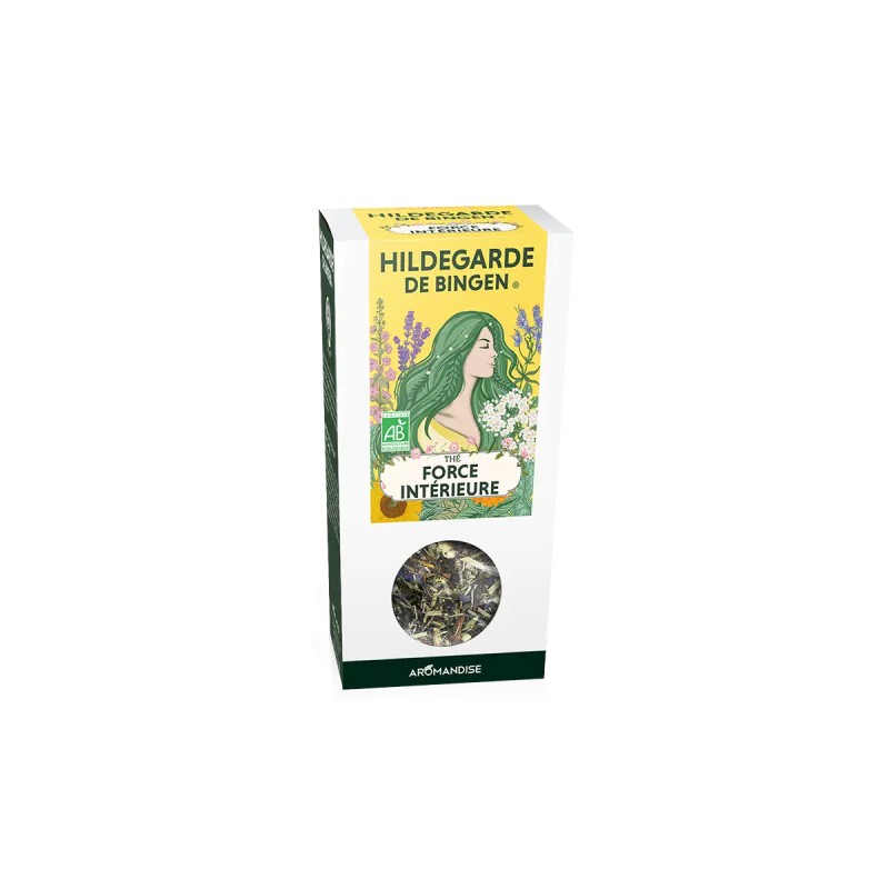 Thé Force Intérieure Aromandise 70g  Hildegarde de Bingen  dans votre magasin bio en ligne Etiketbio.eu