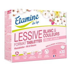 Lessive tablettes fleur de coton Etamine du Lys Etamine du Lys  dans votre magasin bio en ligne Etiketbio.eu