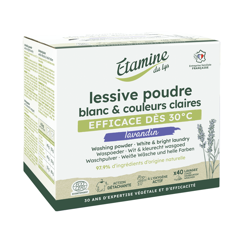 Lessive compacte active 4kg Etamine du Lys Etamine du Lys  dans votre magasin bio en ligne Etiketbio.eu