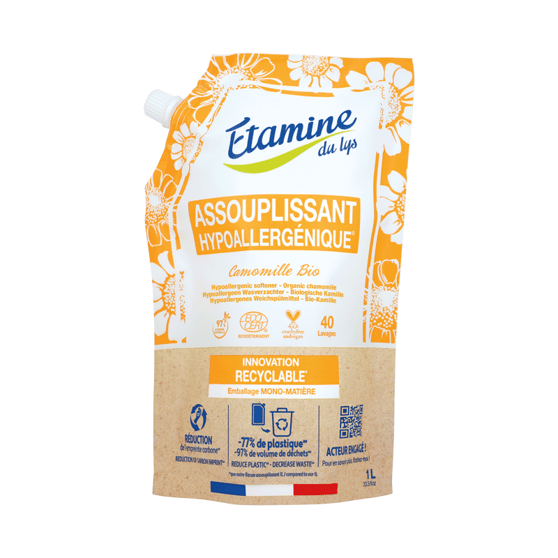 Assouplissant camomille 1L Etamine du Lys Etamine du Lys  dans votre magasin bio en ligne Etiketbio.eu