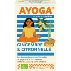 Infusion gingembre citronnelle Ayoga Ayoga  dans votre magasin bio en ligne Etiketbio.eu