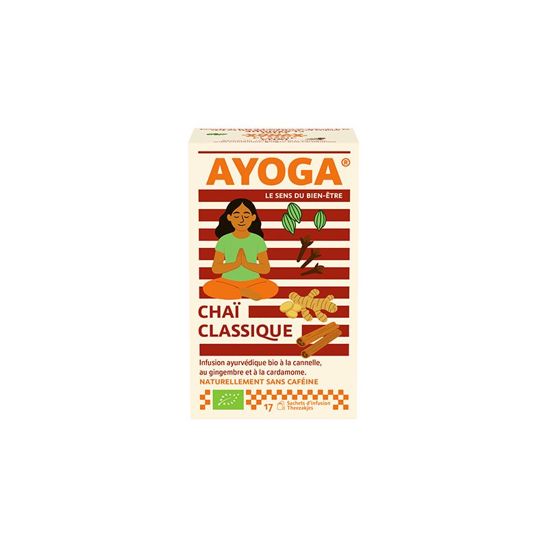 Infusion Chaï Classique Ayoga Ayoga  dans votre magasin bio en ligne Etiketbio.eu