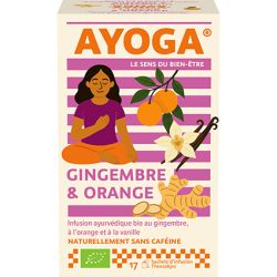 Infusion gingembre orange Ayoga Ayoga  dans votre magasin bio en ligne Etiketbio.eu