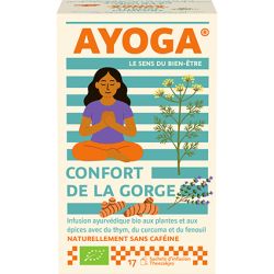 Infusion confort de la gorge Ayoga Ayoga  dans votre magasin bio en ligne Etiketbio.eu