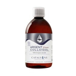 Argent colloidal 20ppm 500ml Catalyons  dans votre magasin bio en ligne Etiketbio.eu