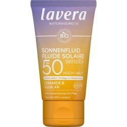 Fluide solaire SPF50 Lavera 40ml visage Lavera  dans votre magasin bio en ligne Etiketbio.eu