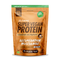 Protéine vegan Caramel salé & Ashwagandha Iswari Iswari  dans votre magasin bio en ligne Etiketbio.eu