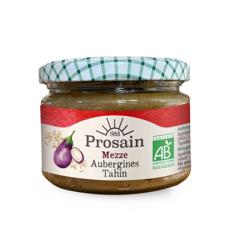 Mezzé aubergines tahin Prosain 220g Prosain  dans votre magasin bio en ligne Etiketbio.eu