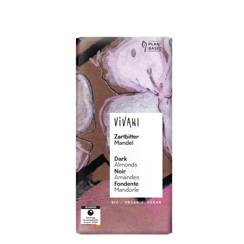 Chocolat noir amandes bio Vivani 100g Vivani  dans votre magasin bio en ligne Etiketbio.eu
