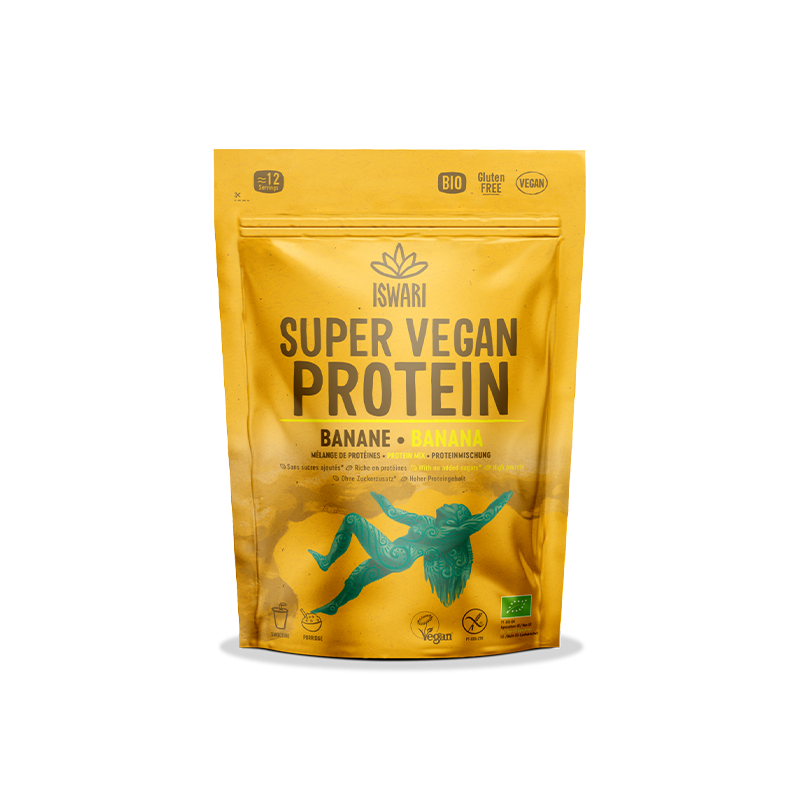 Protéine vegan banane bio Iswari 250g Iswari  dans votre magasin bio en ligne Etiketbio.eu