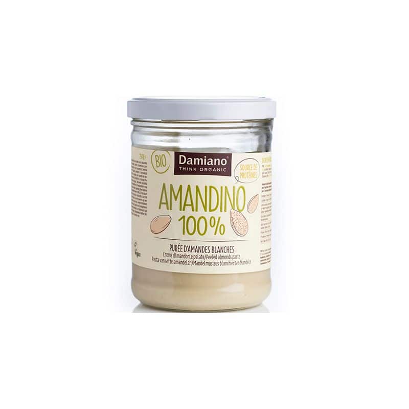 Purée d’amandes blanches bio 750g – Damiano Damiano  dans votre magasin bio en ligne Etiketbio.eu