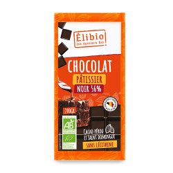 Chocolat noir dessert 56% Elibio 200g