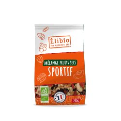 Mélange sportif Elibio 200g fruits secs bio Elibio  dans votre magasin bio en ligne Etiketbio.eu