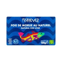 Foie de morue au naturel Fish4Ever 120g Fish4ever  dans votre magasin bio en ligne Etiketbio.eu