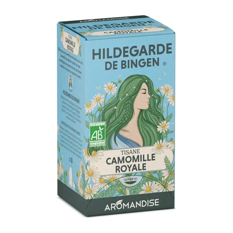 Tisane Camomille Royale Hildegarde 18 sachets Hildegarde de Bingen  dans votre magasin bio en ligne Etiketbio.eu