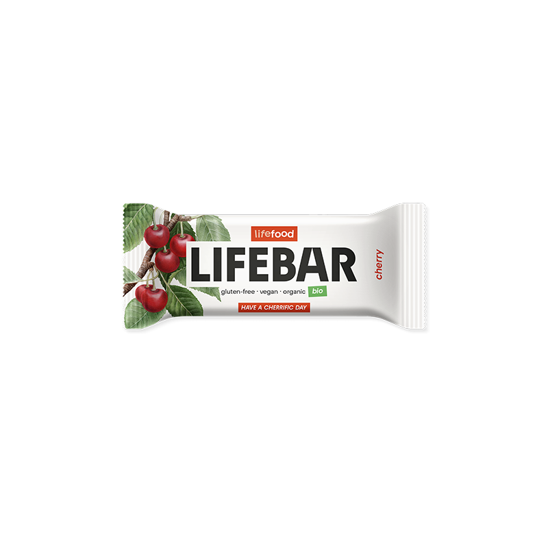 Barre crue cerise Lifebar Lifefood 40g   dans votre magasin bio en ligne Etiketbio.eu