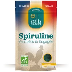 Spiruline poudre bio 80g Solis Culturae   dans votre magasin bio en ligne Etiketbio.eu