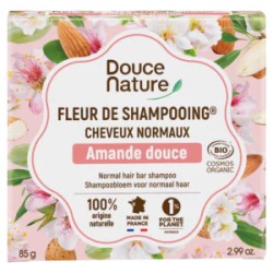 Fleur shampooing cheveux normaux 85g cc Douce Nature  dans votre magasin bio en ligne Etiketbio.eu