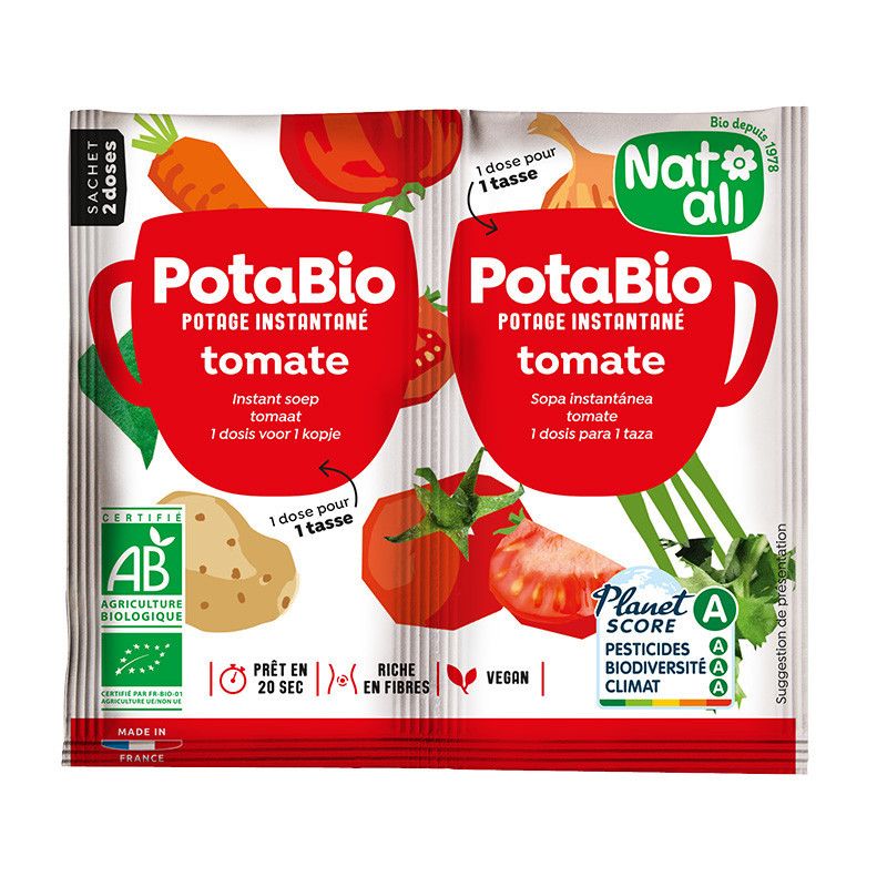 Potage instantané tomate bio Natali Natali  dans votre magasin bio en ligne Etiketbio.eu