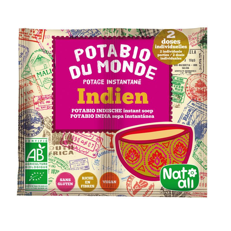 Potage indien bio Natali – 2 doses Natali  dans votre magasin bio en ligne Etiketbio.eu