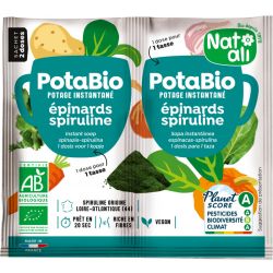Potage instantané épinards spiruline Natali Natali  dans votre magasin bio en ligne Etiketbio.eu