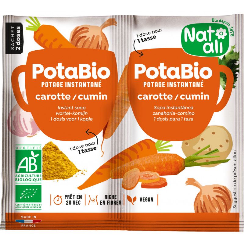 Potabio Carotte Cumin bio – Natali Natali  dans votre magasin bio en ligne Etiketbio.eu