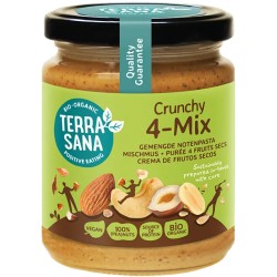 Purée 4 fruits secs crunchy bio TerraSana 250g TerraSana  dans votre magasin bio en ligne Etiketbio.eu