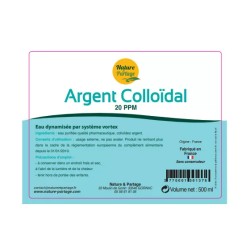 Argent colloïdal 20ppm 500ml Nature & Partage Nature & Partage  dans votre magasin bio en ligne Etiketbio.eu