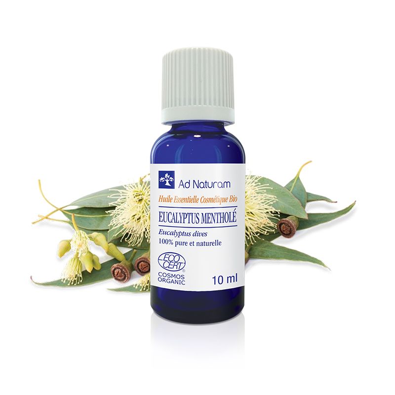 Huile essentielle Eucalyptus mentholé 10 ml bio – Ad Naturam Ad naturam  dans votre magasin bio en ligne Etiketbio.eu