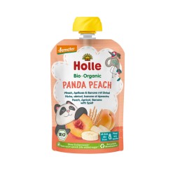 Gourde bébé pêche abricot banane épeautre 100g – Holle Holle  dans votre magasin bio en ligne Etiketbio.eu