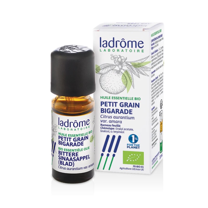 Huile essentielle Petit grain bigarade bio 10ml – Ladrôme Ladrôme  dans votre magasin bio en ligne Etiketbio.eu