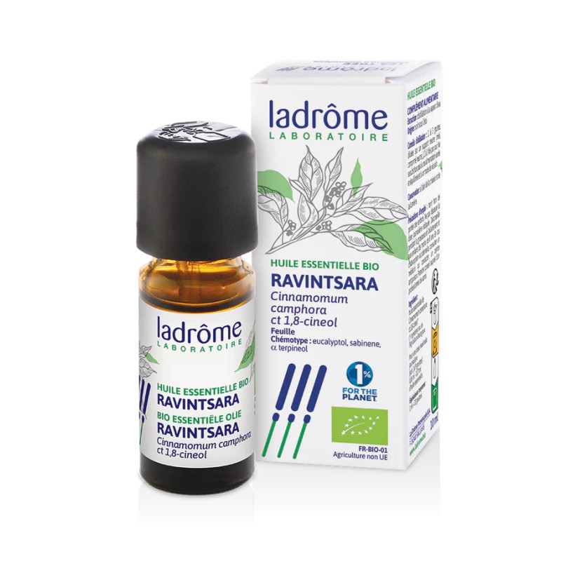 Huile essentielle Ravintsara bio 10ml – Ladrôme Ladrôme  dans votre magasin bio en ligne Etiketbio.eu