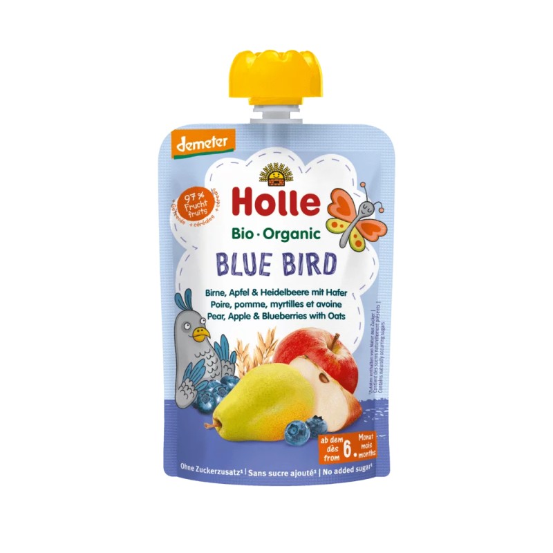 Gourde bébé poire pomme myrtille avoine 100g bio – Holle Holle  dans votre magasin bio en ligne Etiketbio.eu