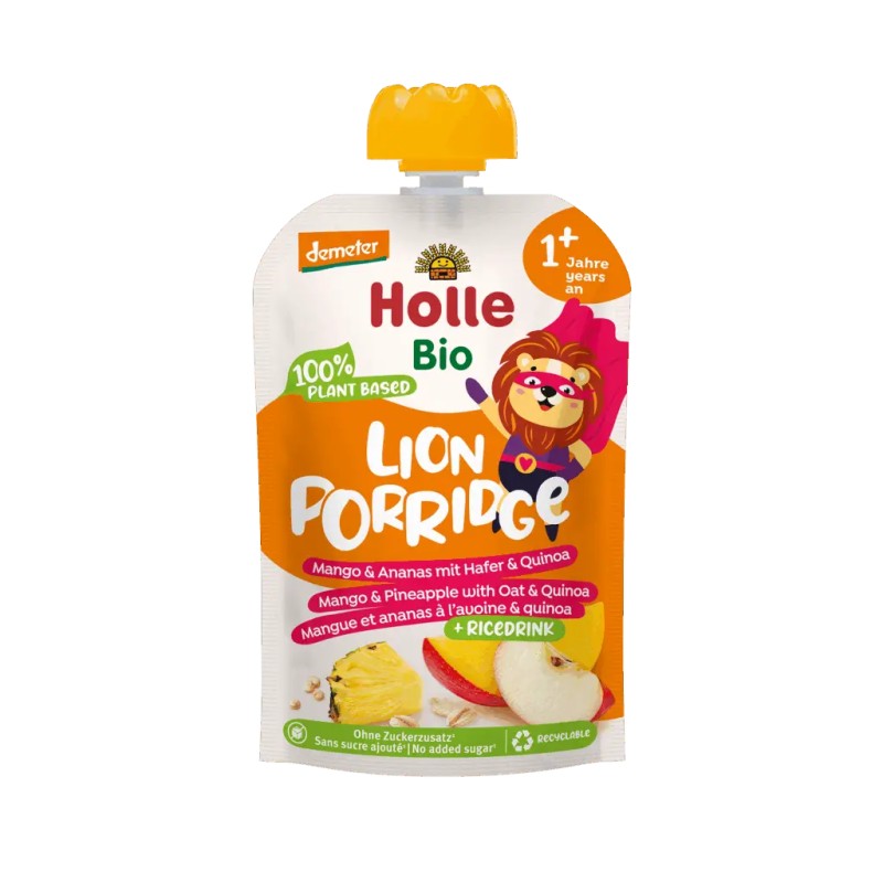 Lion Porridge mangue ananas Holle 110g Holle  dans votre magasin bio en ligne Etiketbio.eu