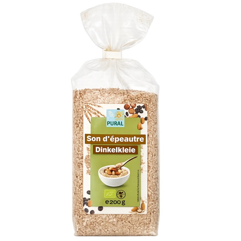 Son d’épeautre 200g bio – Riche en fibres Puraliment Puraliment  dans votre magasin bio en ligne Etiketbio.eu