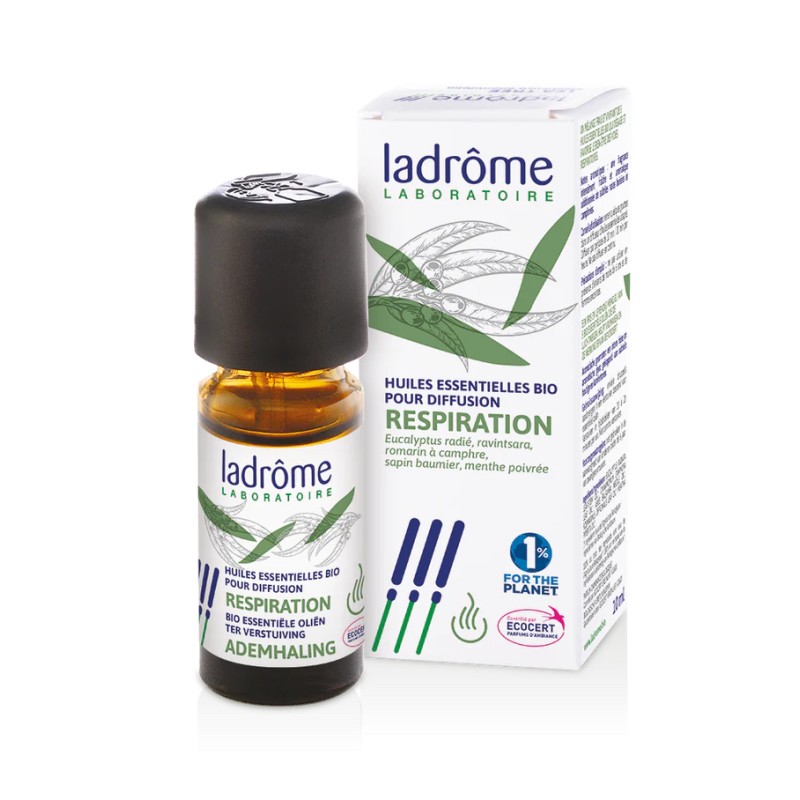 Mélange Respiration Bio 10ml – Diffusion – Ladrôme Ladrôme  dans votre magasin bio en ligne Etiketbio.eu