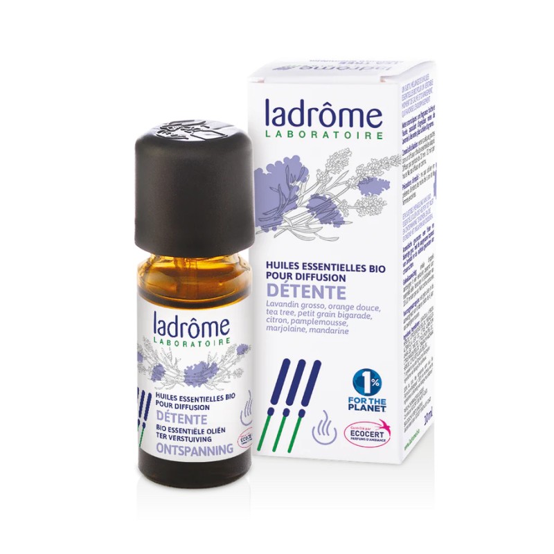 Mélange Détente Bio 10ml – Diffusion – Ladrôme Ladrôme  dans votre magasin bio en ligne Etiketbio.eu