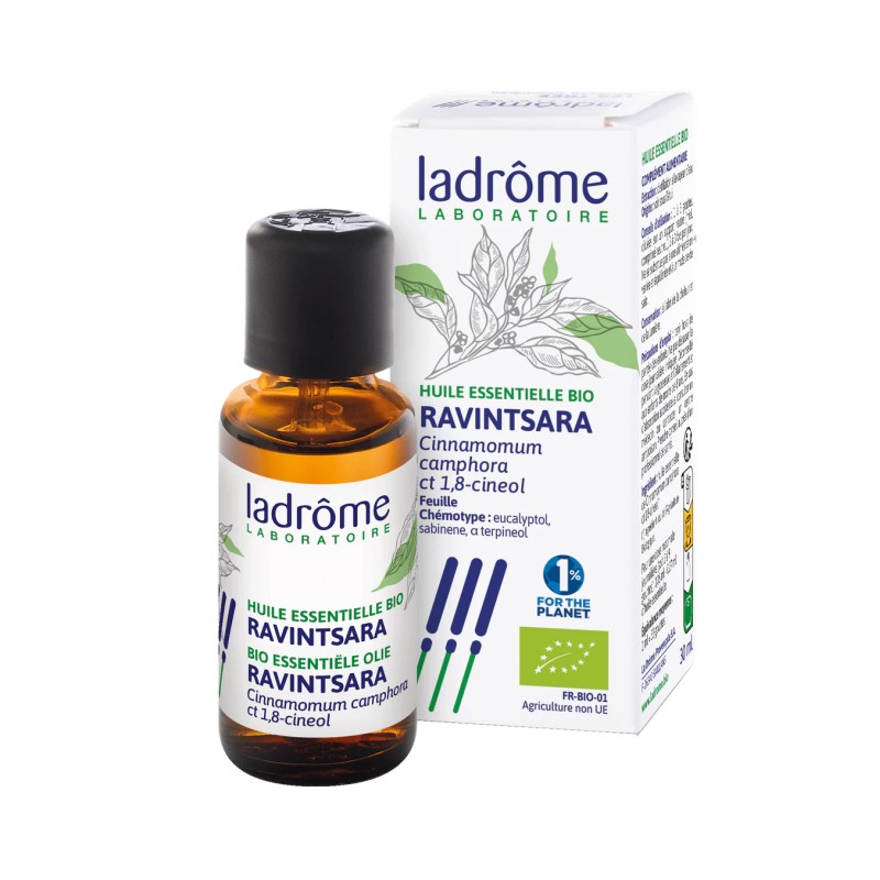 Ravintsara Bio 30ml – Huile essentielle – Ladrôme Ladrôme  dans votre magasin bio en ligne Etiketbio.eu