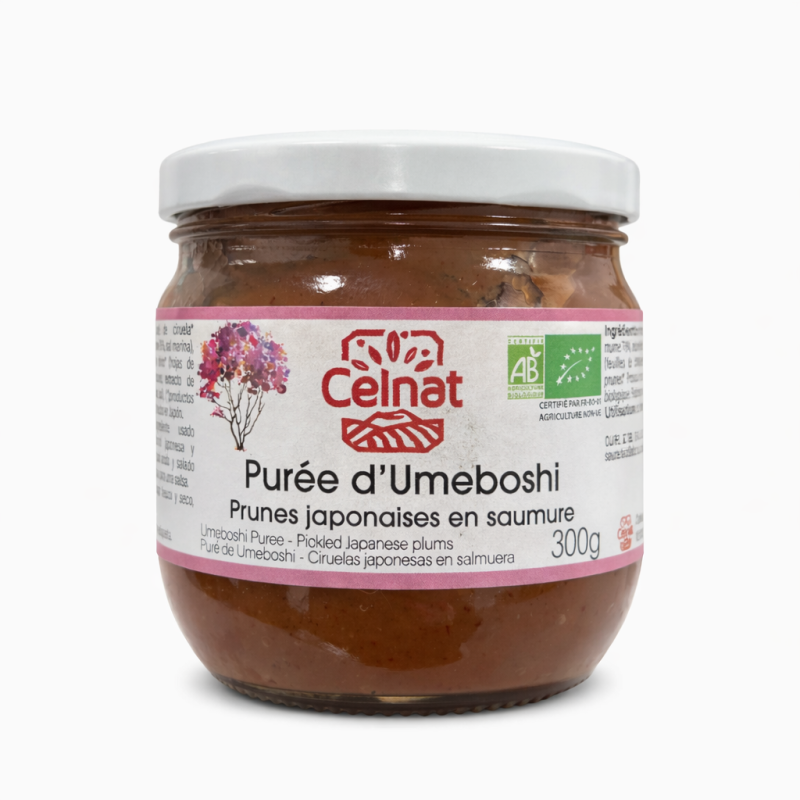 Purée d’umeboshi bio 300g – Celnat, condiment japonais