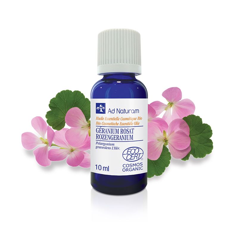 Huile essentielle Géranium rosat bio 10 ml – Ad Naturam Ad naturam  dans votre magasin bio en ligne Etiketbio.eu