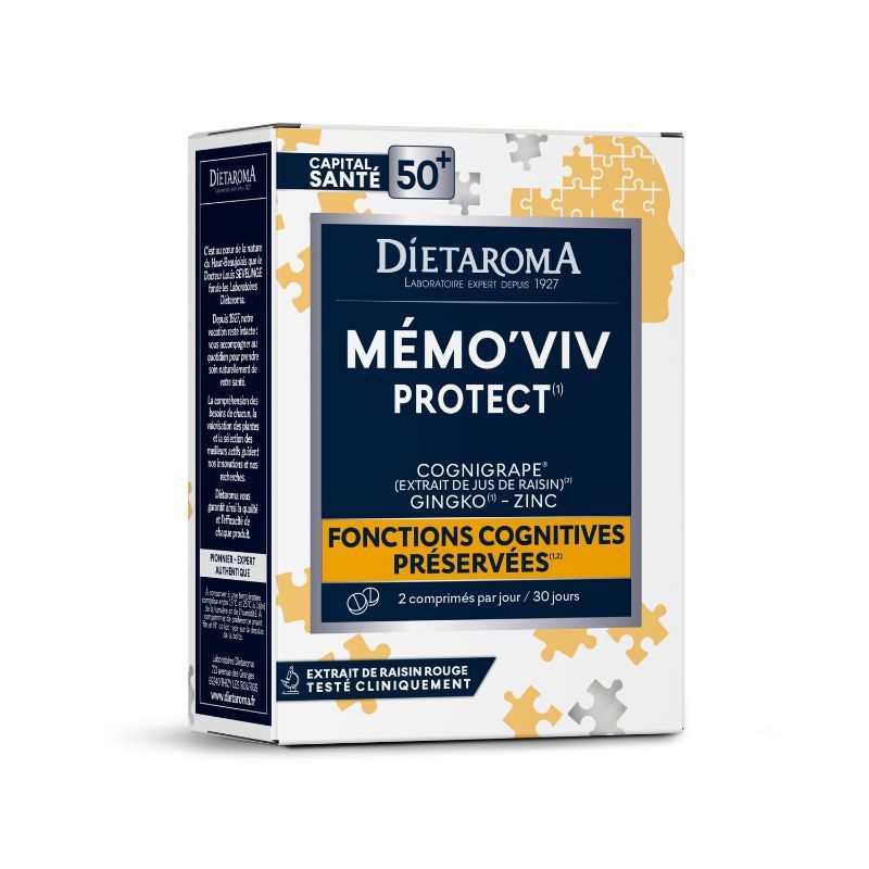 Mémo’viv Protect Dietaroma 60 comprimés Dietaroma  dans votre magasin bio en ligne Etiketbio.eu