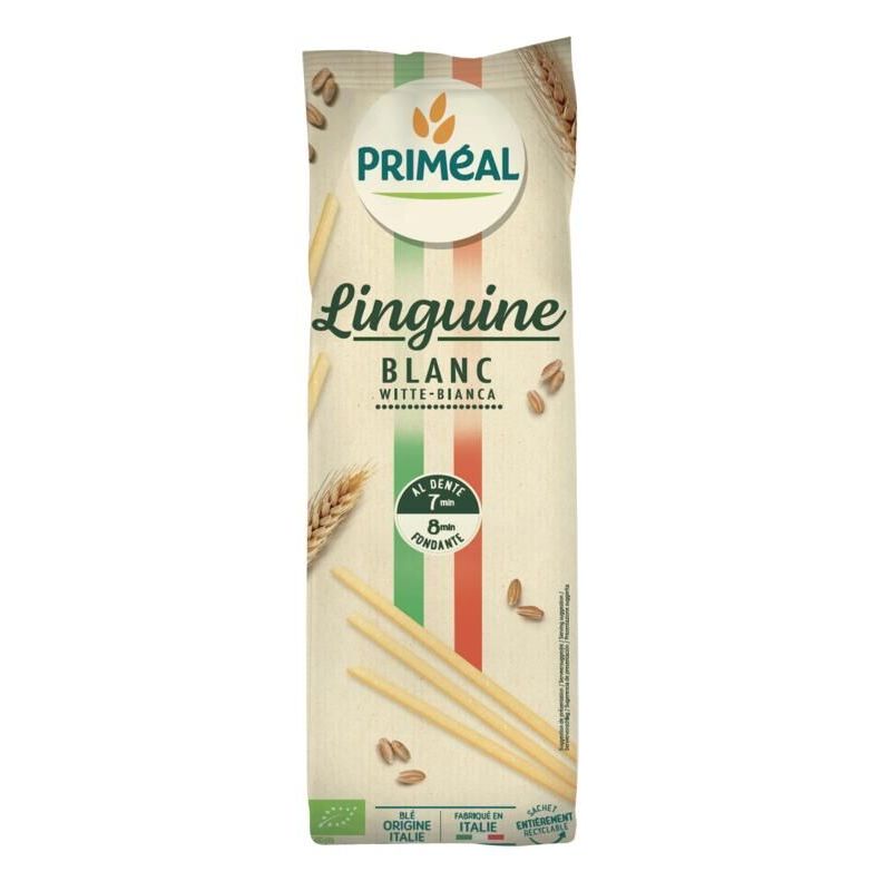 Linguine blanches bio 500g – Pâtes blé dur Priméal Priméal  dans votre magasin bio en ligne Etiketbio.eu