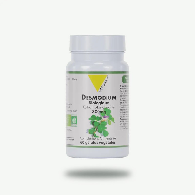 Desmodium Bio 300mg 60 gélules Vit'all +  dans votre magasin bio en ligne Etiketbio.eu